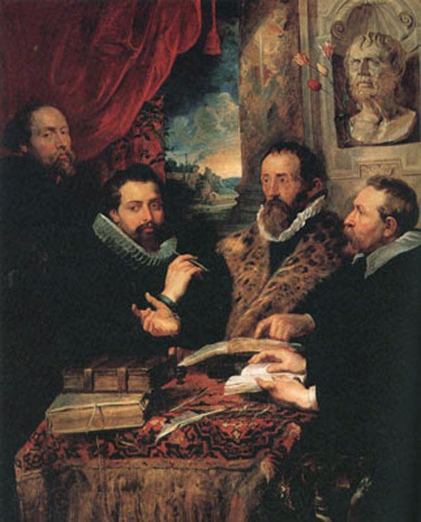 Peter Paul Rubens Fustus Lipsius and his Pupils or The Four Pbilosopbers (mk01) Spain oil painting art